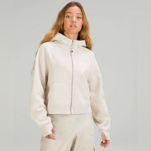 Lululemon Oversized Full Zip Scuba. M/L in Natural Ivory. Worn once. Like new!